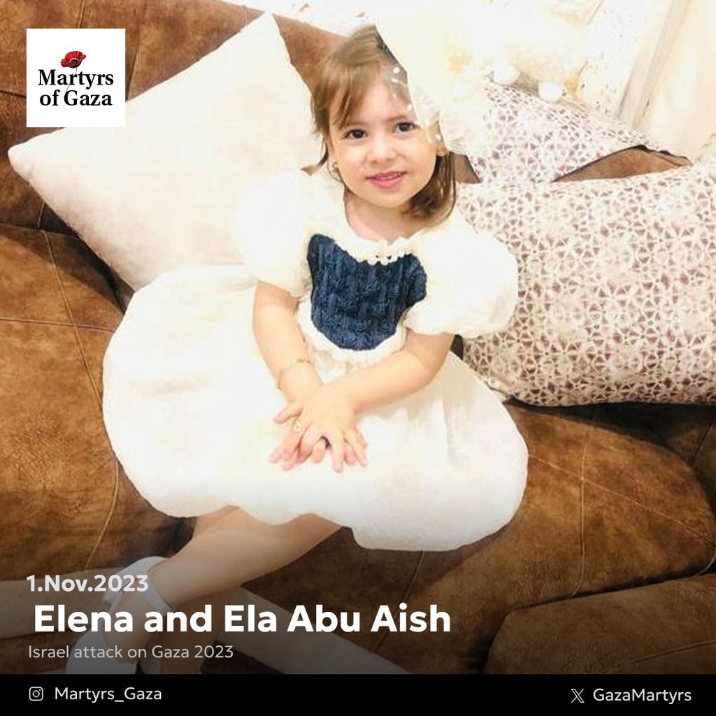 Elena and Ela Abu Aish: Gaza Airstrike Victims
