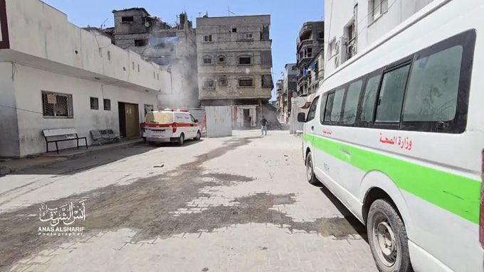 Kamal Odwan Hospital Evacuation Under Israeli Fire in Jabalia