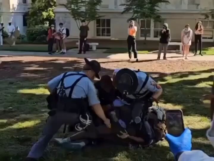 Violent arrests at Emory University with excessive police force