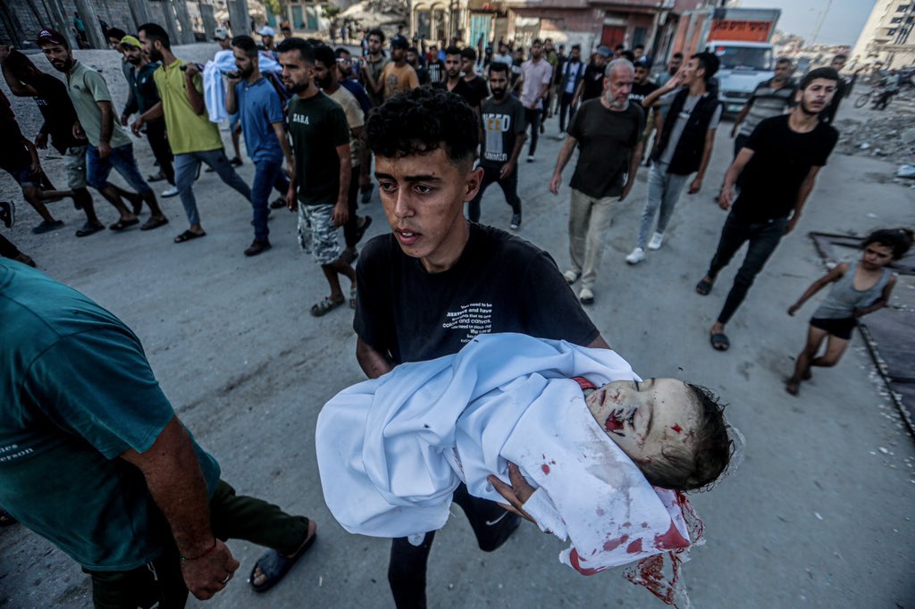 Israeli bombing kills 15 in Gaza’s Al Nuseirat refugee camp market
