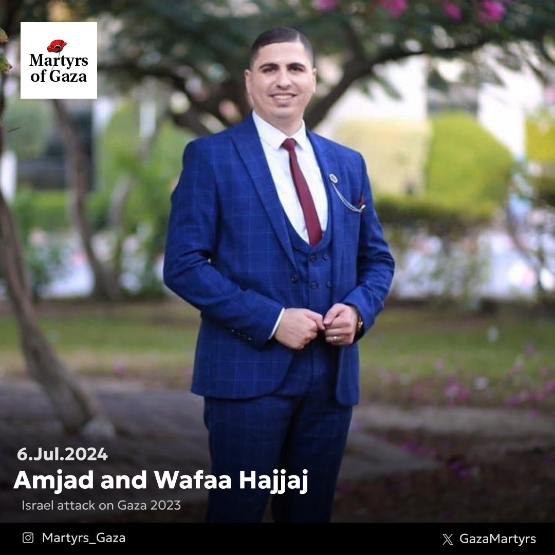 Journalist couple Amjad and Wafaa Hajjaj killed in Gaza