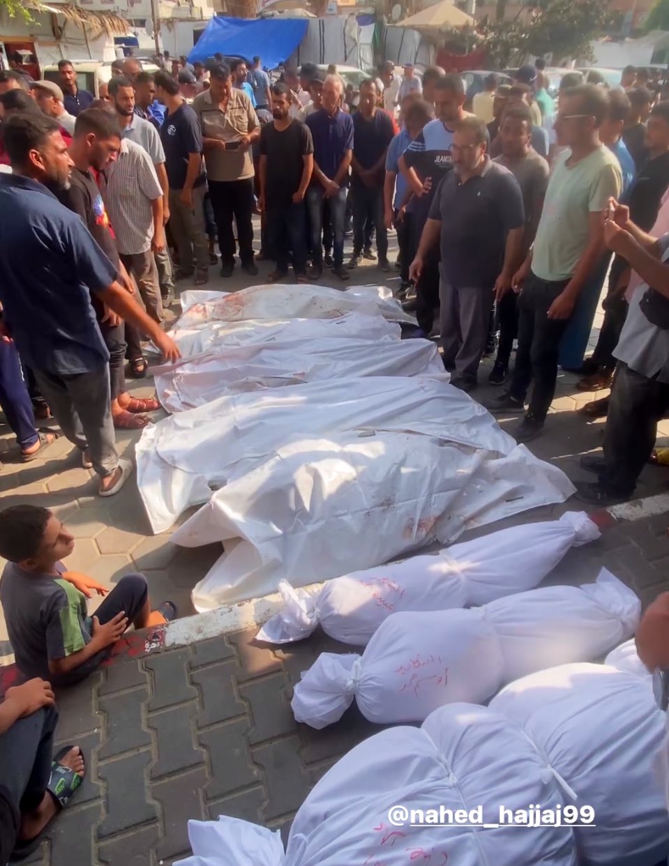 Gazans Mourn Deaths from Israeli Nuseyrat Camp Bombing