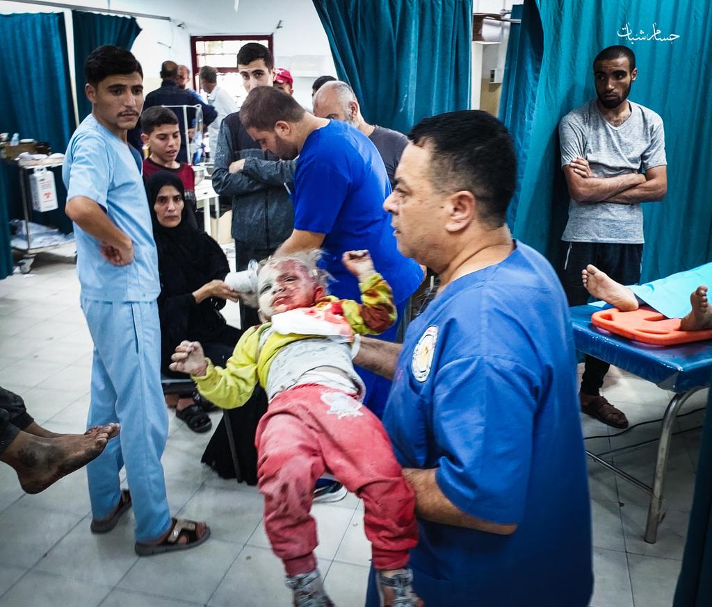 Enemy targets bank children Gaza