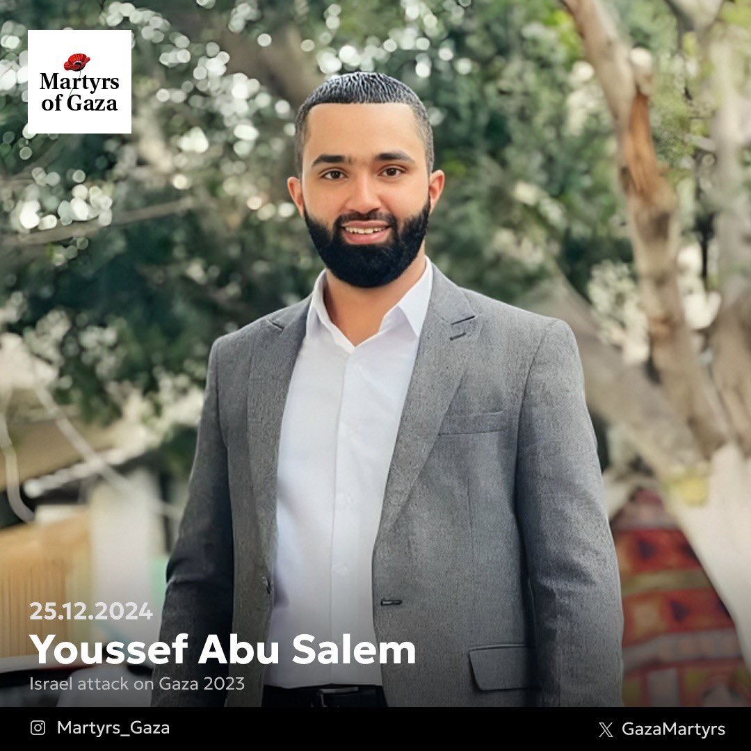 Youssef Abu Salem, 24-year-old Gaza graduate and community activist