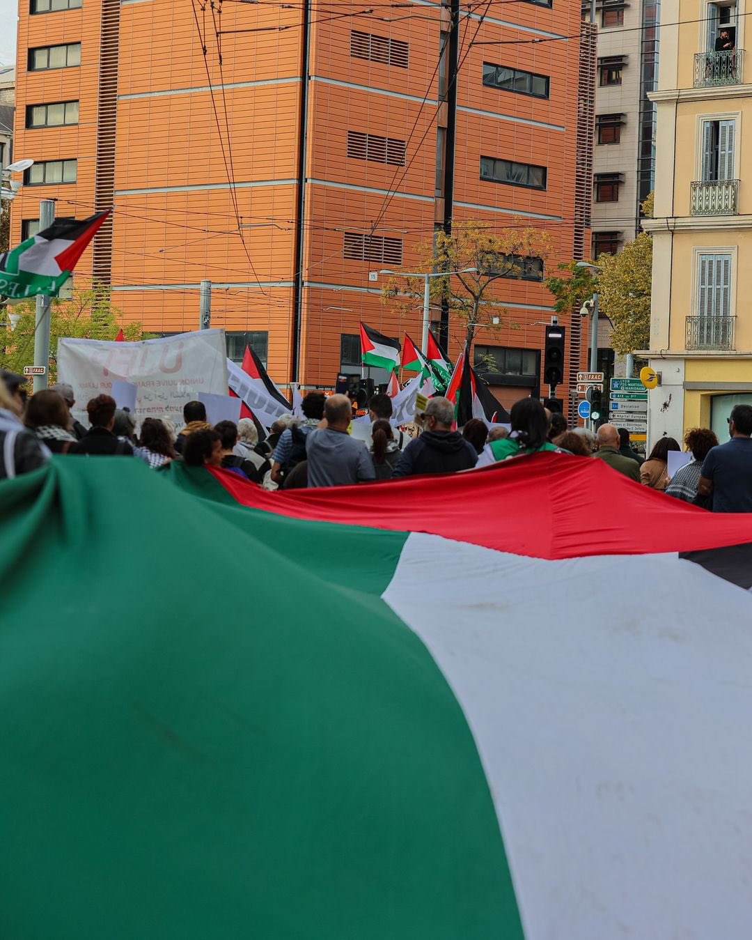 Massive Pro-Palestine and Lebanon Protest in Marseille
