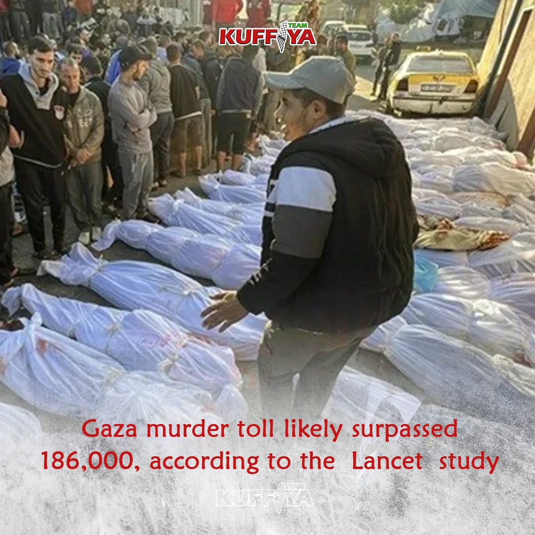 The Lancet publishes study estimating 186,000 deaths in Gaza