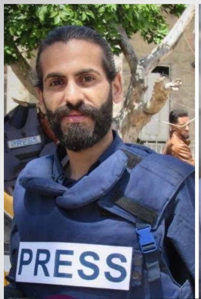 Journalist Ahmad Akram al Hanawi Zaqout killed in Israeli airstrike