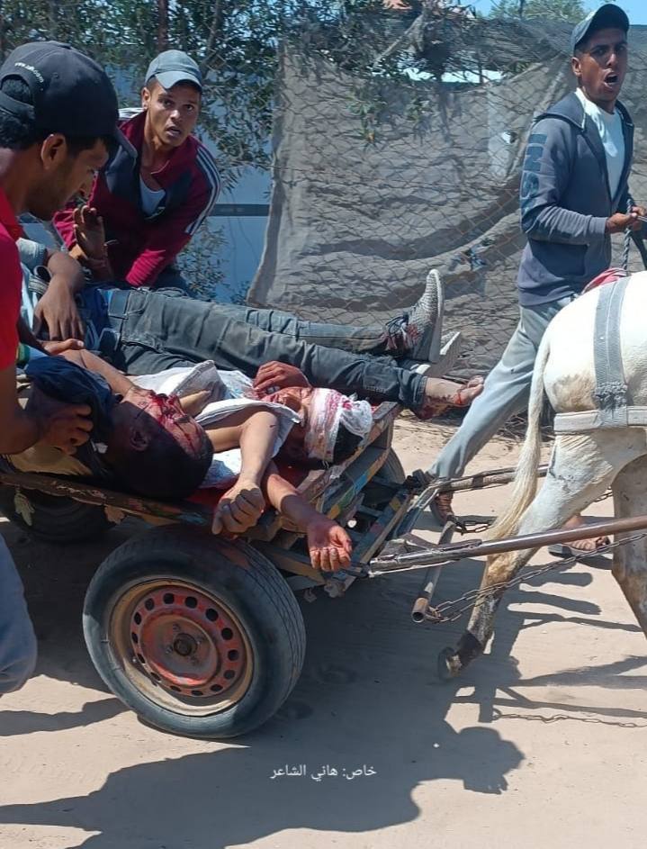 Massacre reported at aid center in Rafah Gaza