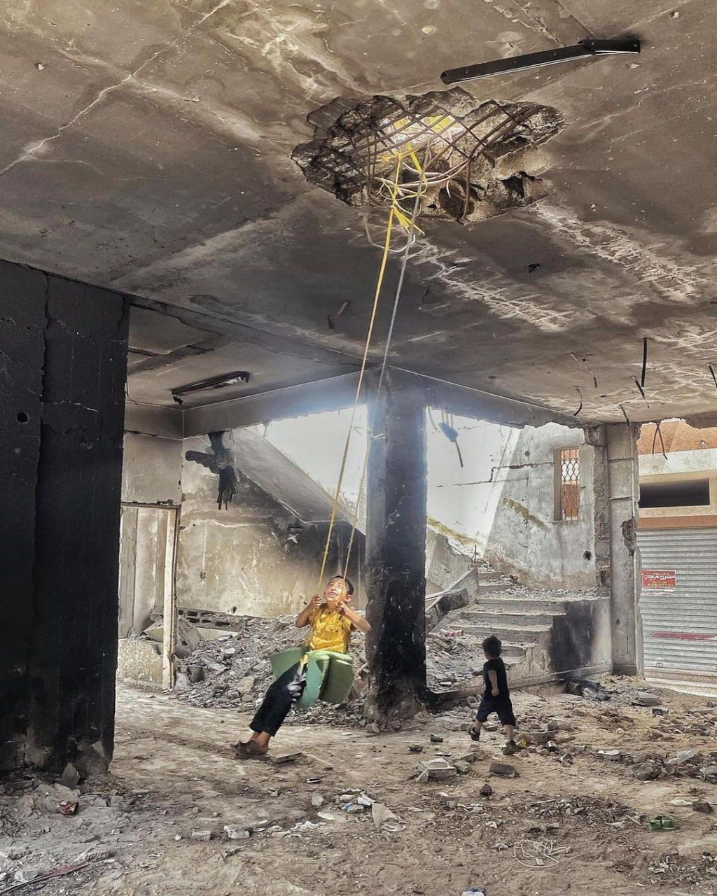 Childhood Resilience Amid Gaza Rubble