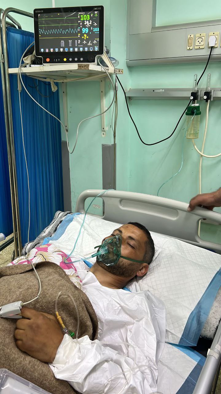 Colleague Ismail Abu Omar exits operating room successfully