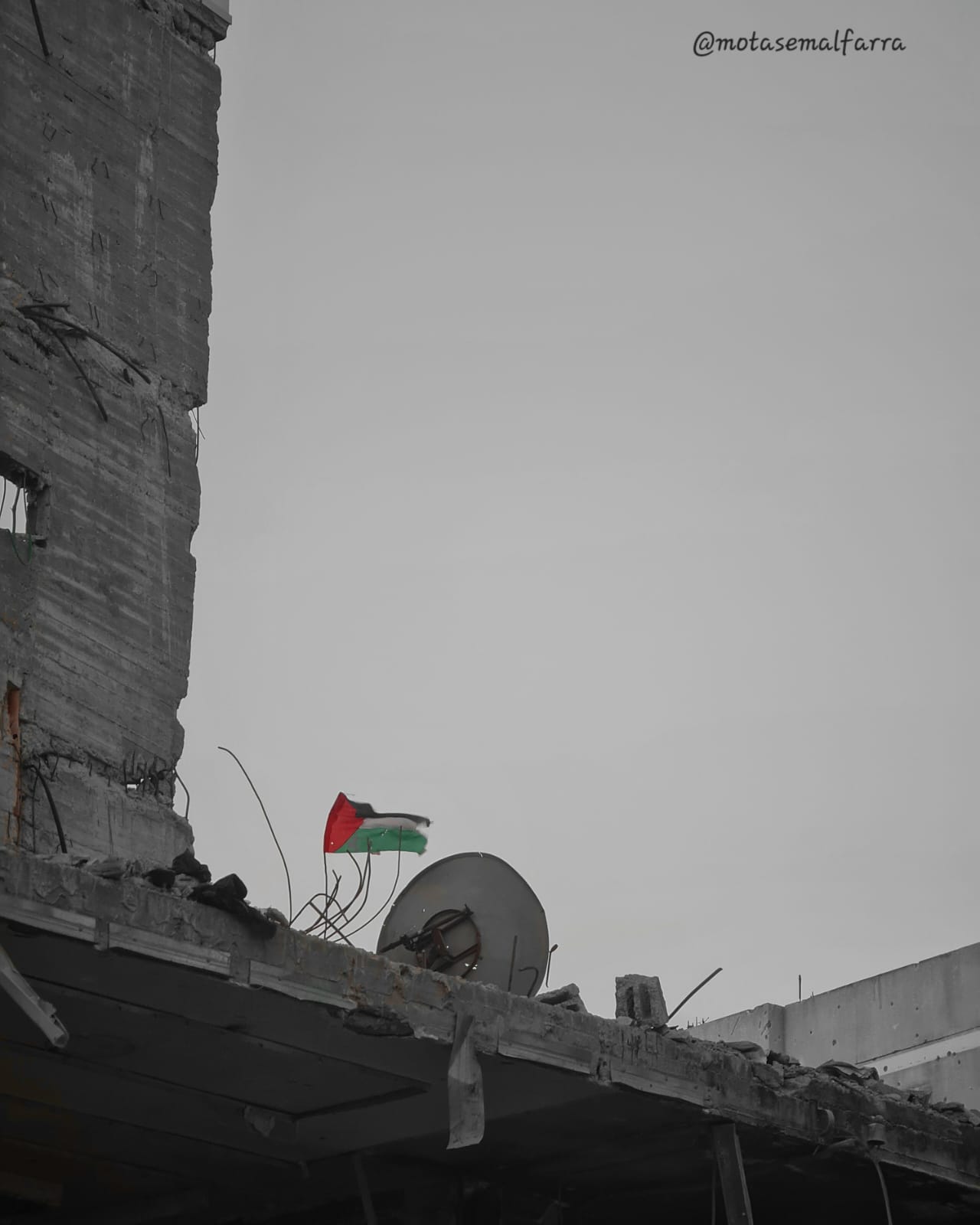 Palestinian Flag Raised Among Khan Yunis Devastation