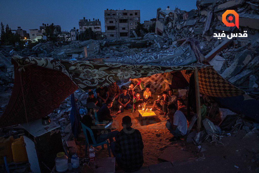 Darkness, Rubble, and Grief in Gaza