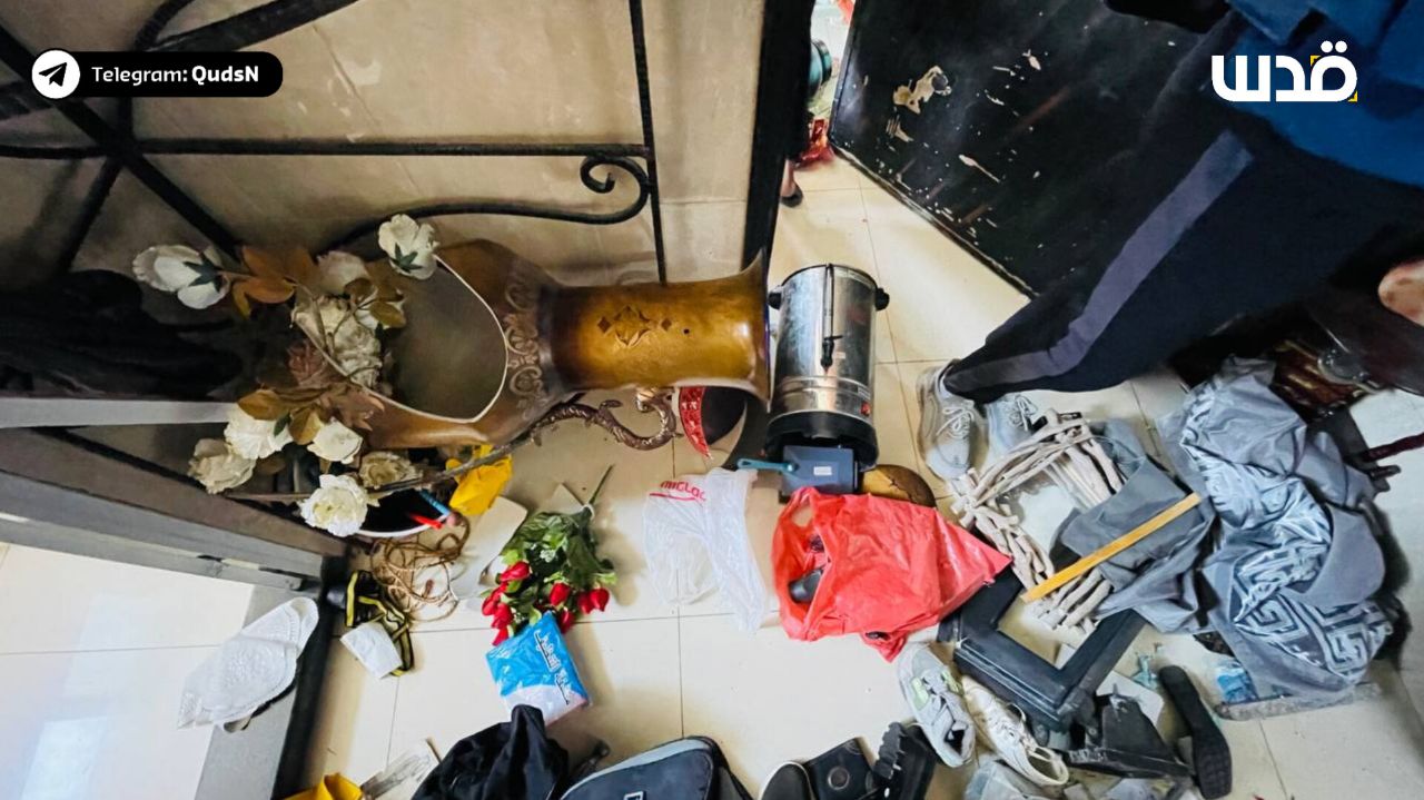 IOF Destruction in Palestinian Home During Balata Camp Raid