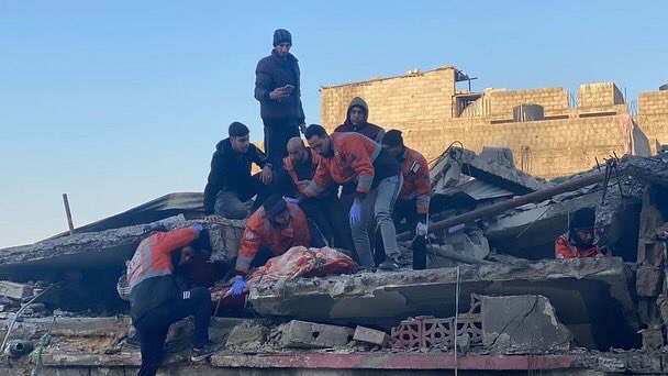 12 Palestinians killed in Gaza City family home bombing