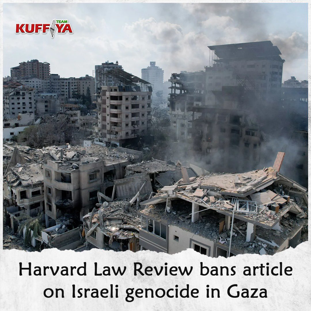 Harvard Law Review Bans Article on Israel-Palestine Legal Framework