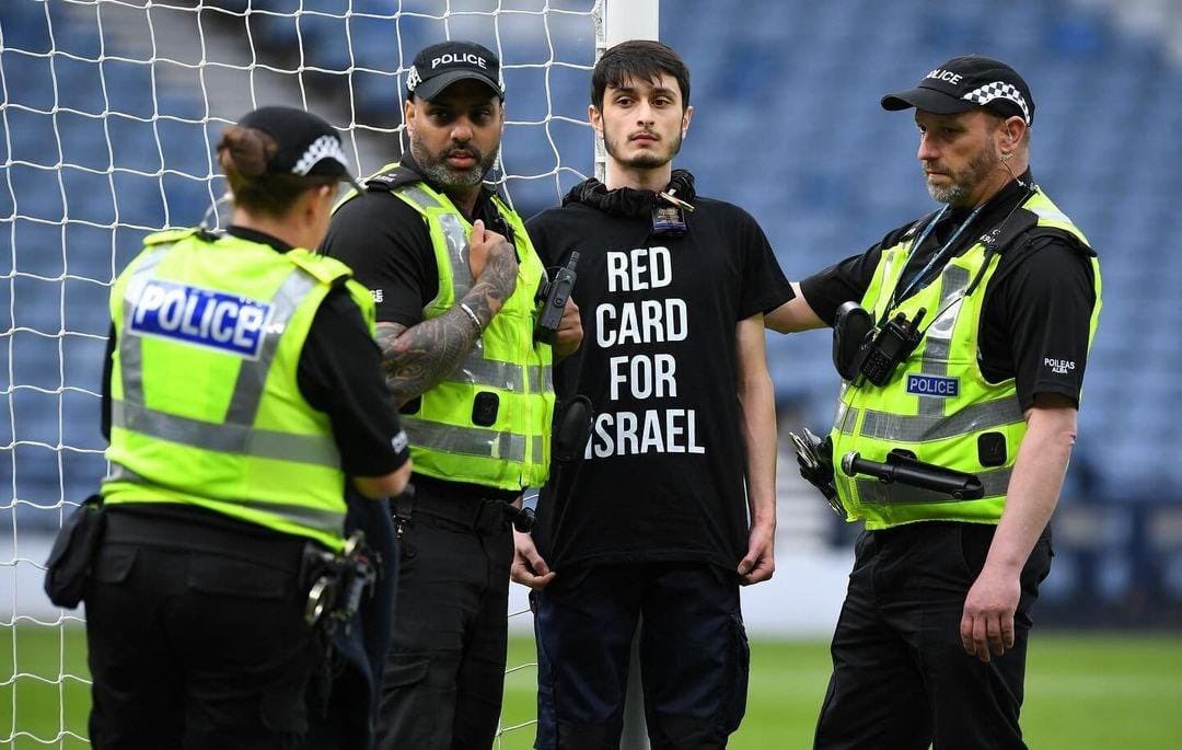 Pro-Palestine Activist Disrupts Scotland-Israel Euro 2025 Qualifier