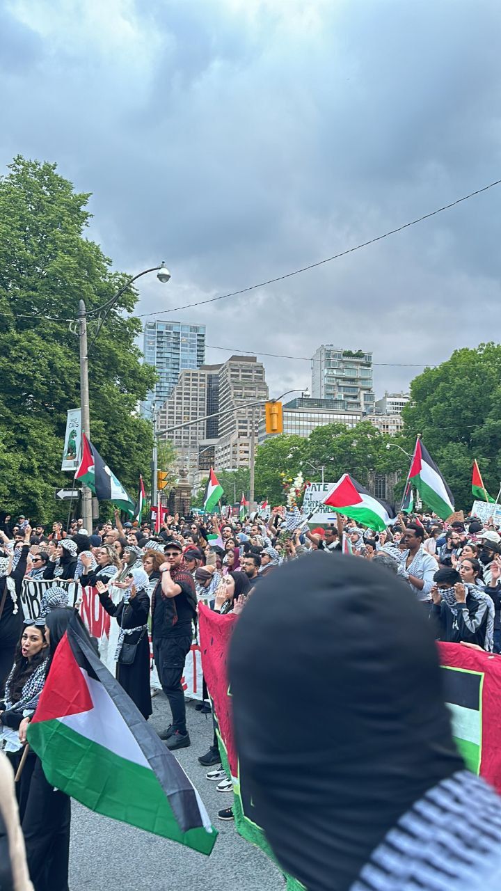 Demonstrations against Gaza war at Israeli embassy Ottawa