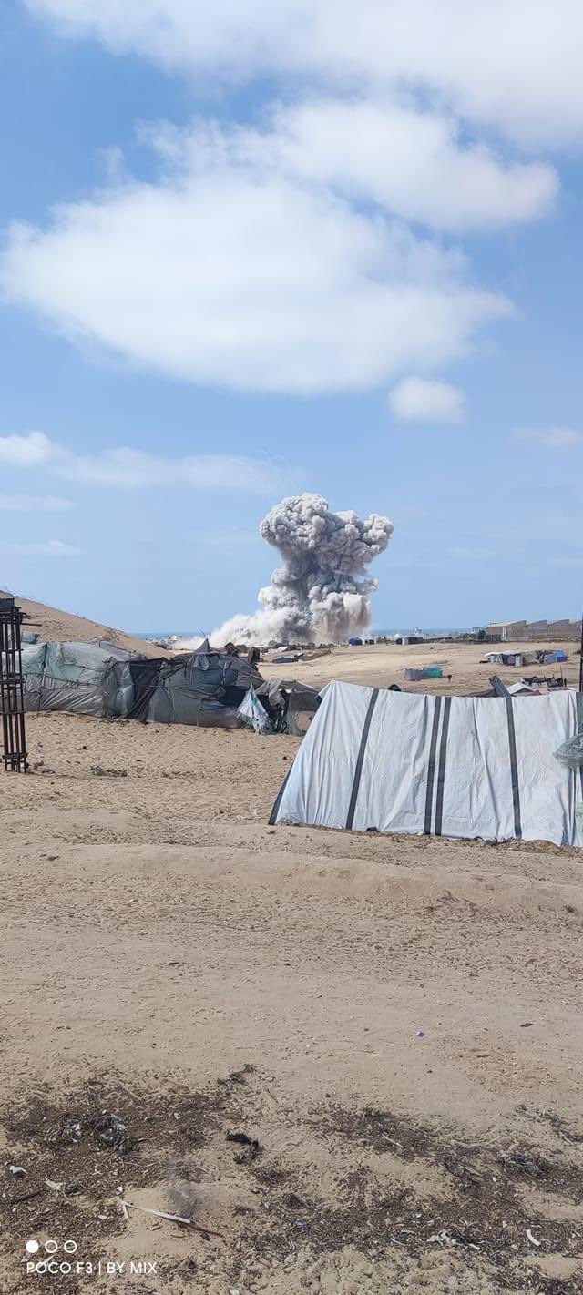 Israel Bombing Palestinian Civilians in Rafah Tents
