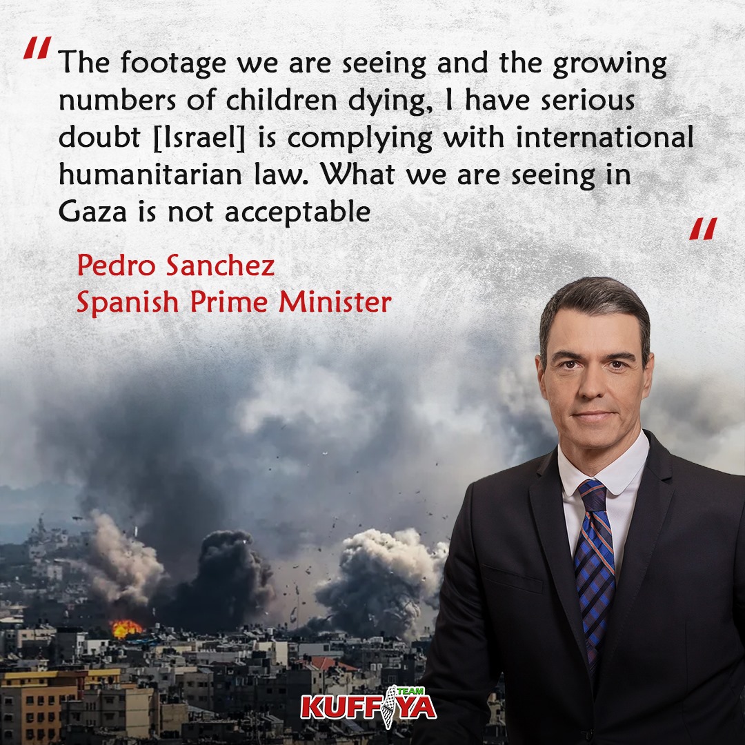 Spain PM Questions Israel’s Gaza Campaign Legality