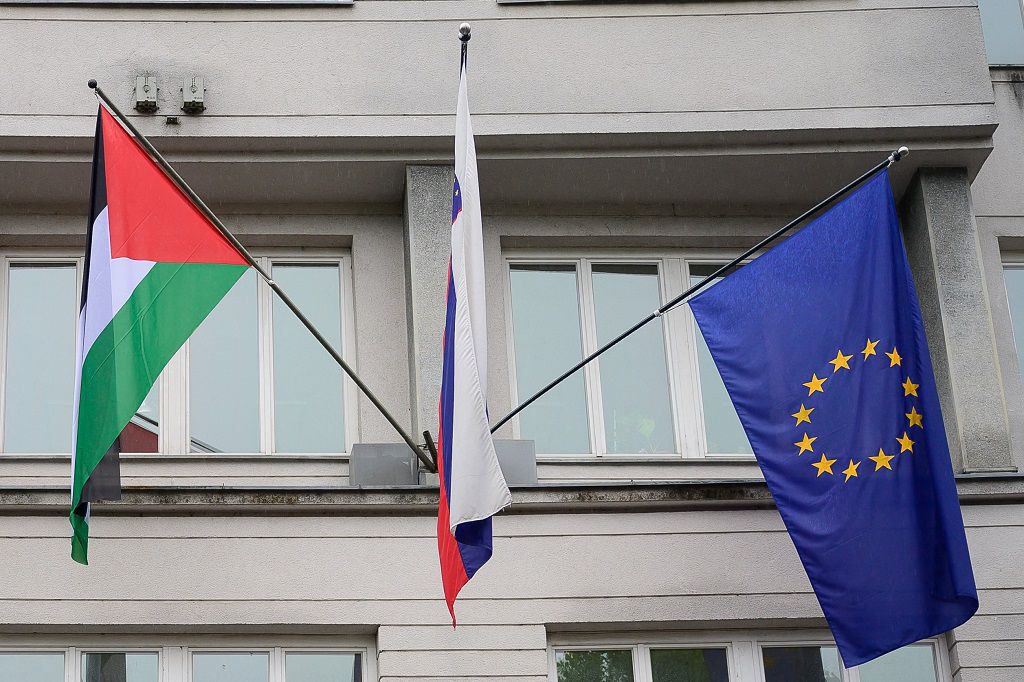 Slovenia Recognizes Palestinian State, Flies Flag