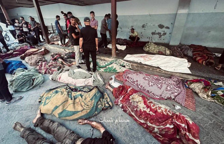 Israel strikes Al-Tabi’in School sheltering Palestinian displaced families