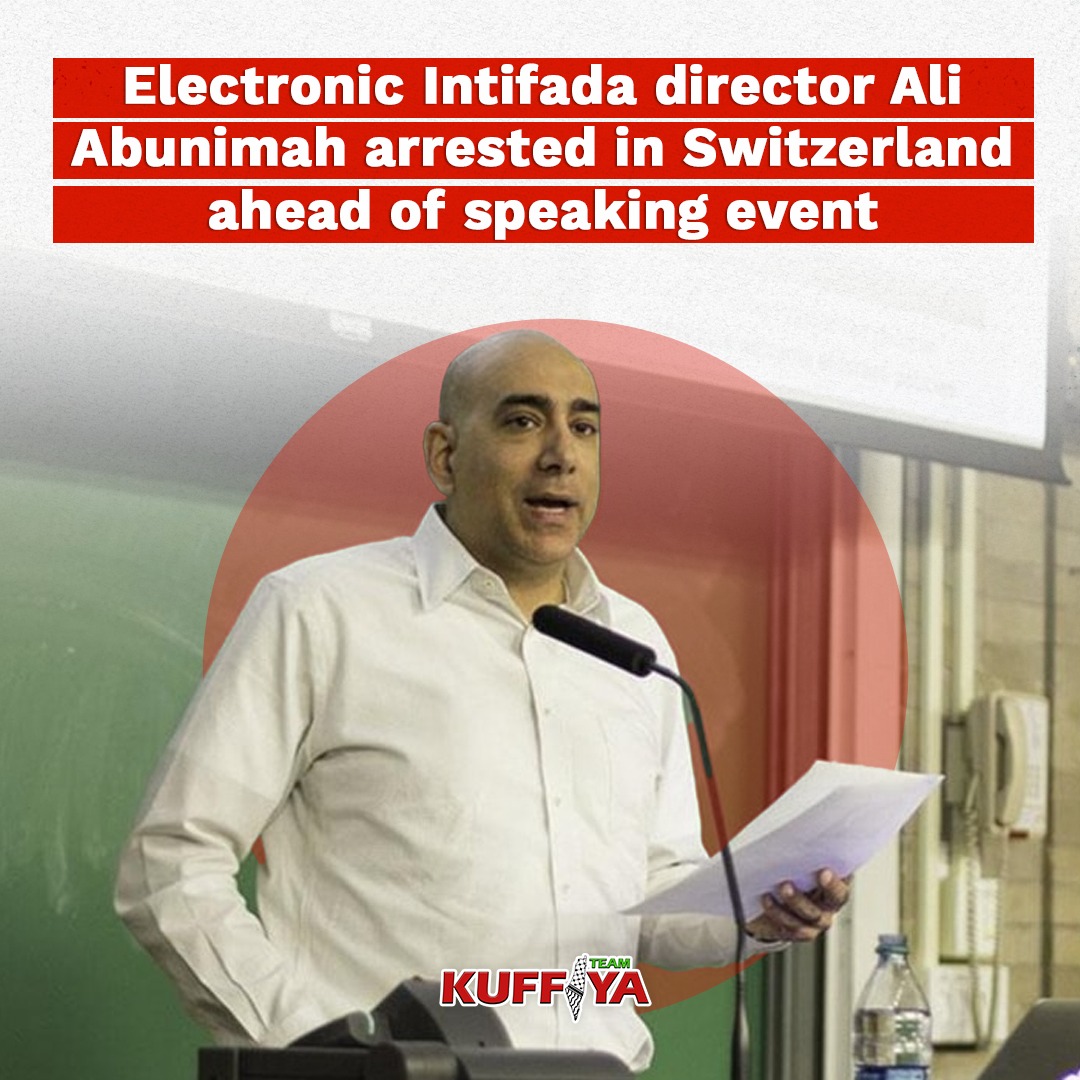Ali Abunimah arrested by Swiss police before Zurich speaking event