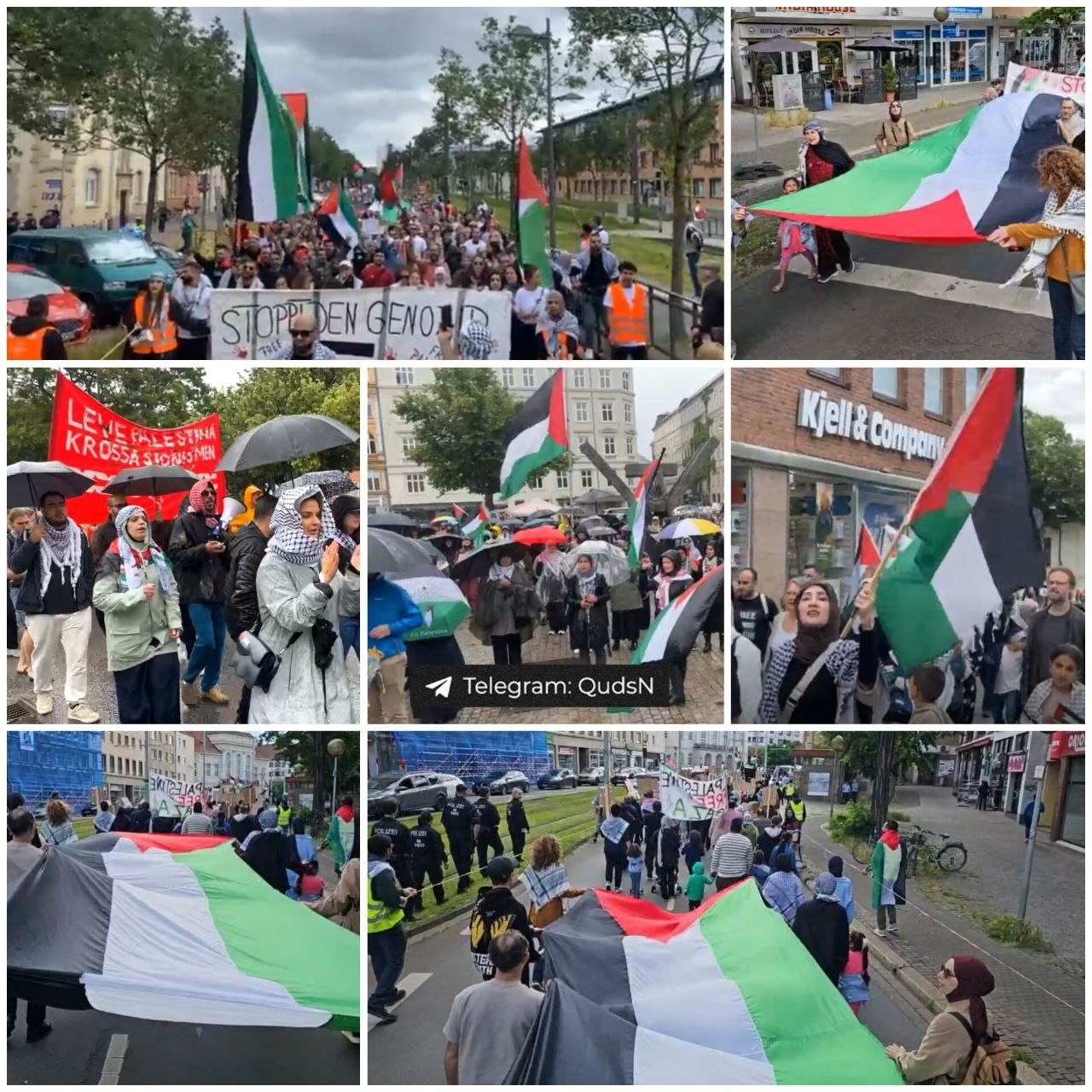 European Solidarity Demonstrations Against Gaza Atrocities
