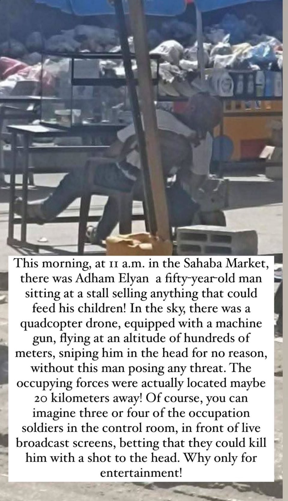 Uncle Adham Martyred: Life of Exhaustion and Resilience