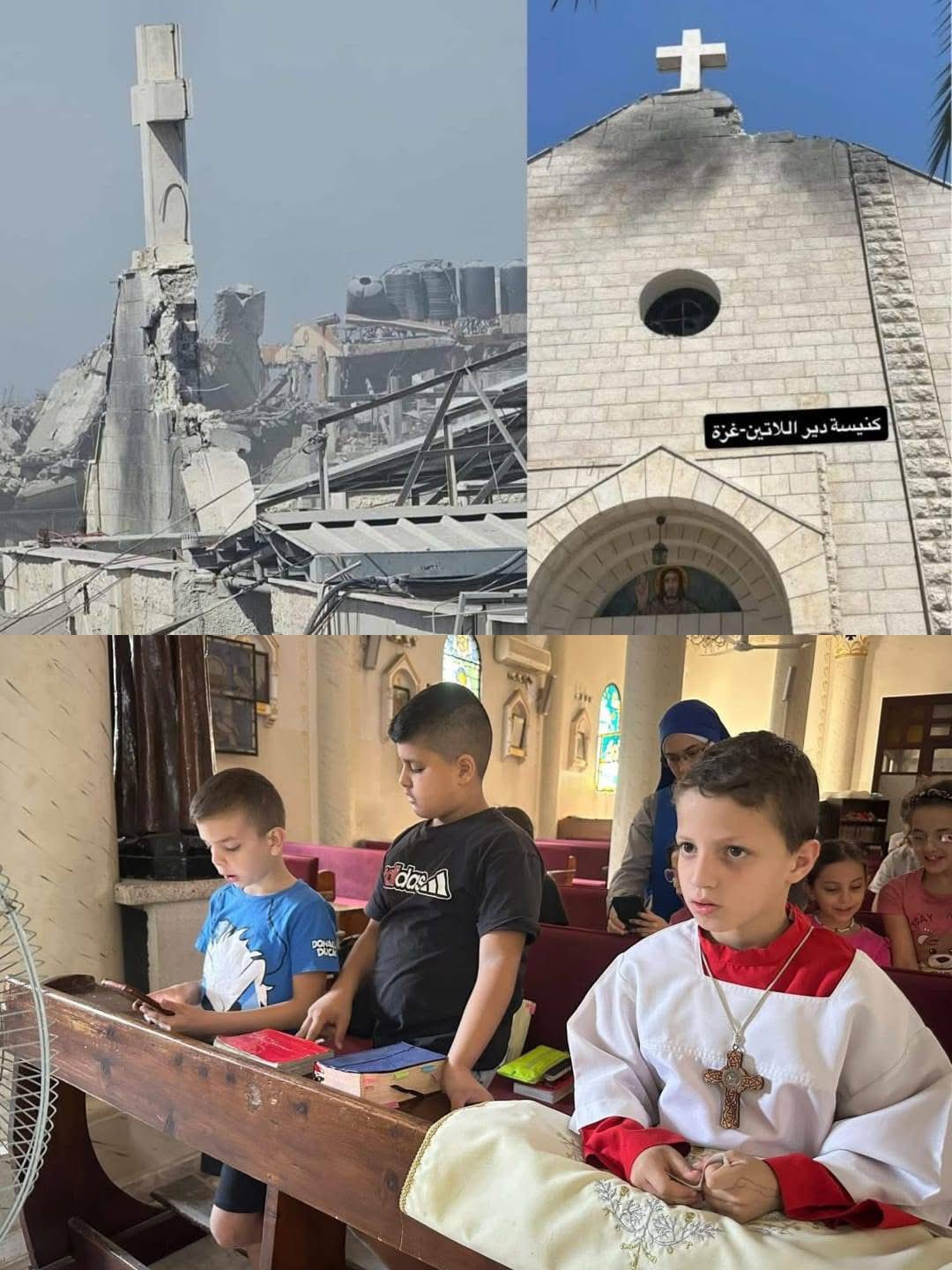 Israel bombing churches mosques violates Geneva Conventions