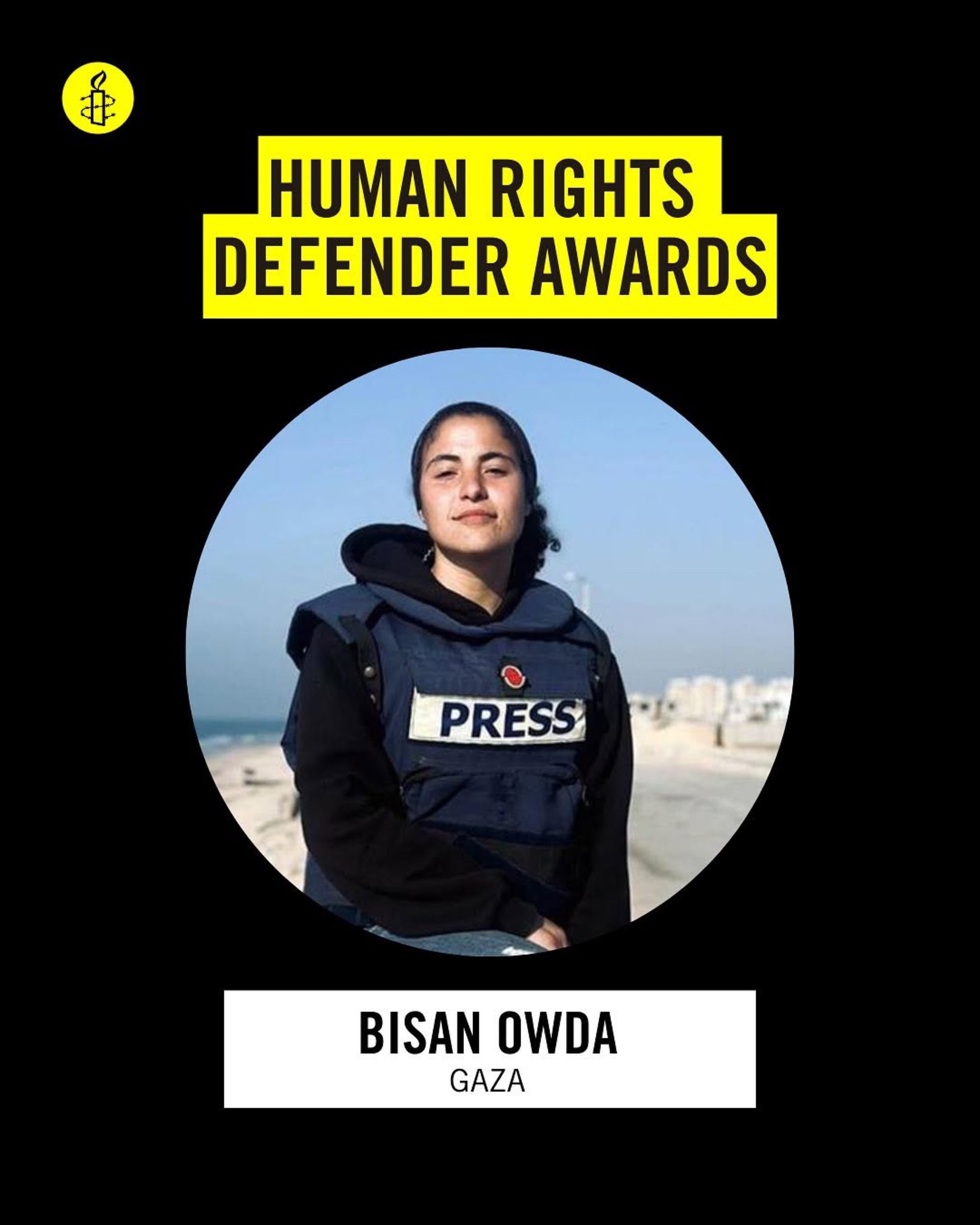 Bisan Owda Wins 2024 Amnesty International Human Rights Award