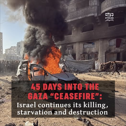 Gaza casualties and humanitarian crisis since October 2025 ceasefire