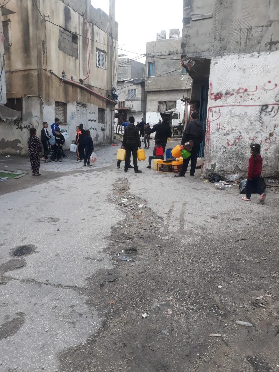 West Bank Refugees Use Mobile Tanks After Water Infrastructure Destroyed