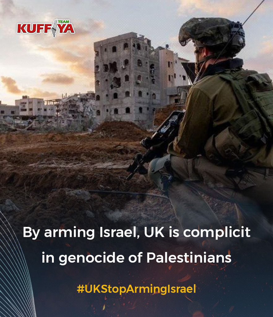 UK complicity in Palestinian genocide through arms supply to Israel