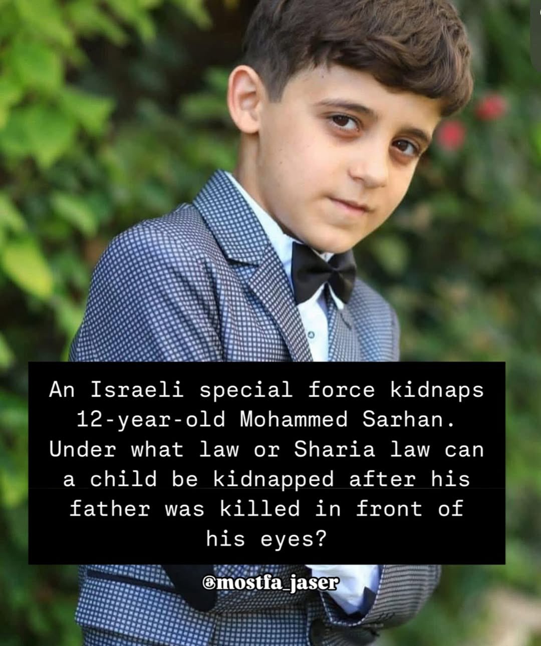12-year-old Palestinian boy kidnapped after father killed Gaza