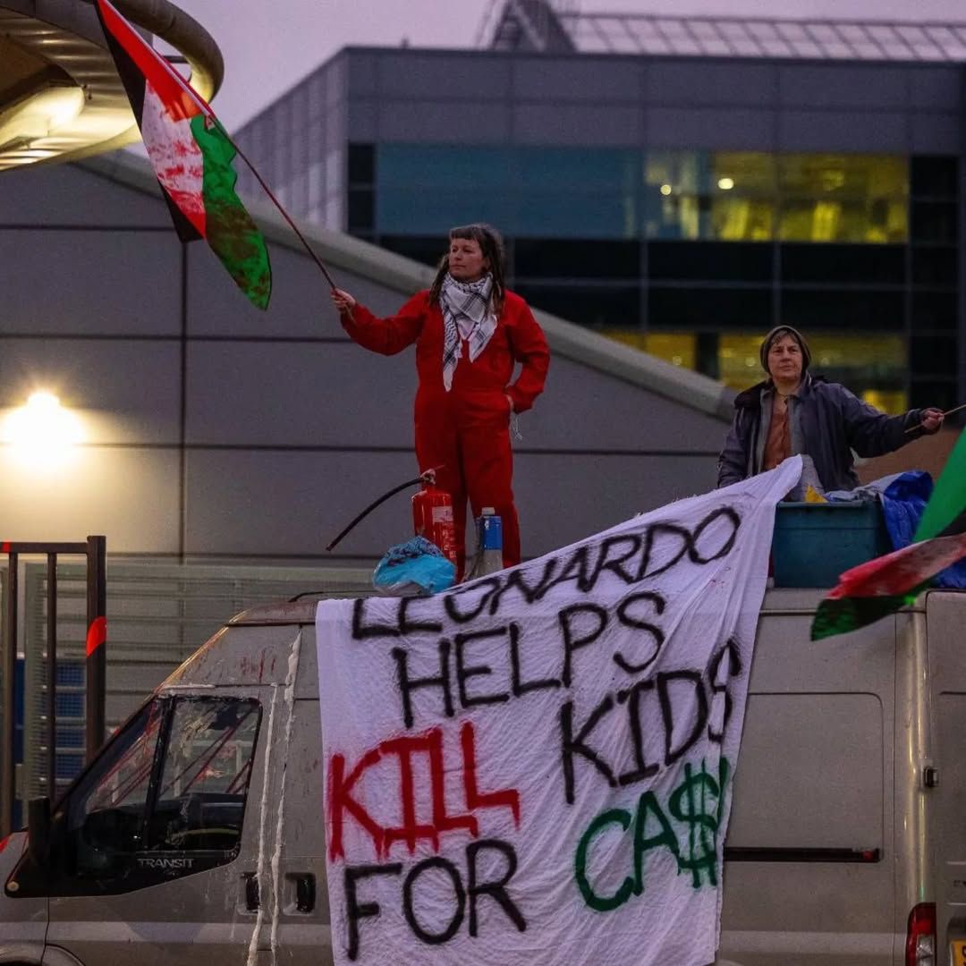 Palestine Action Blocks Leonardo Factory in Edinburgh