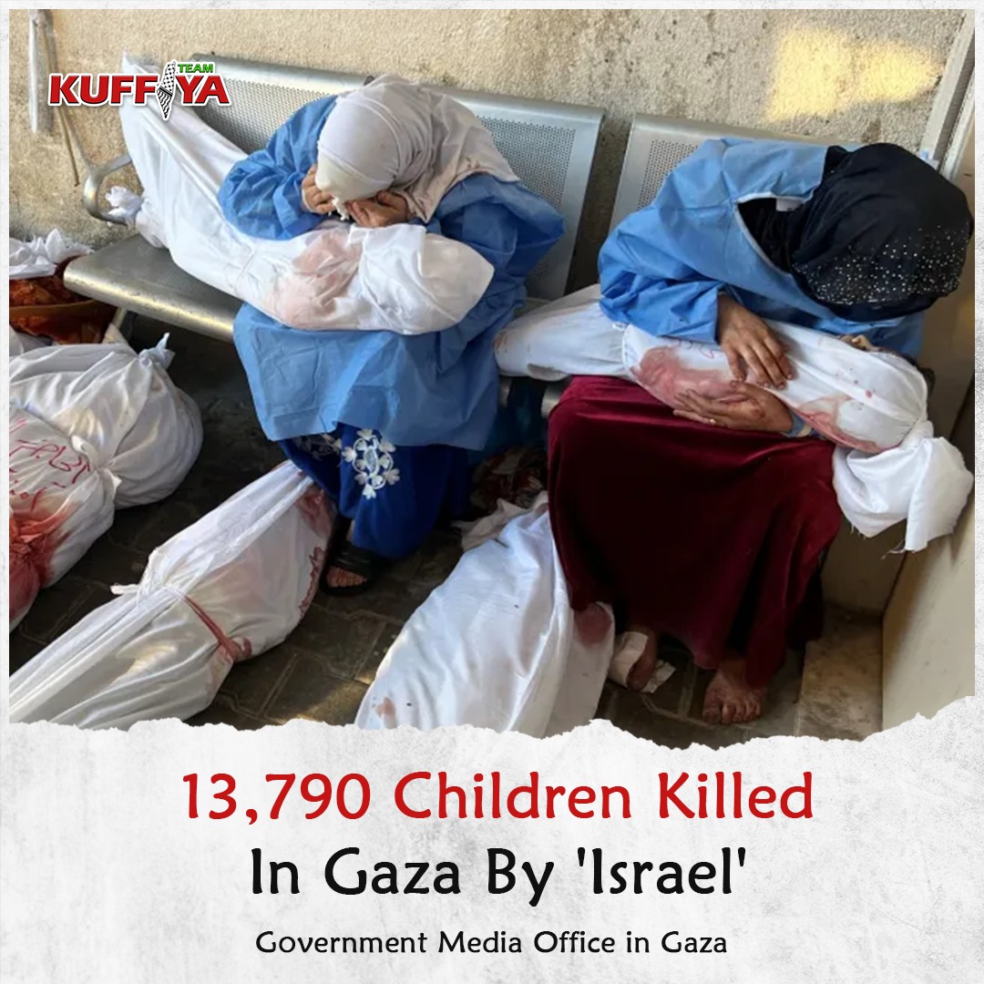 Gaza child casualties reach 13,790 in 160 days