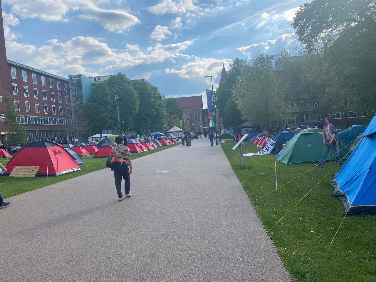 Manchester University Establishes Pro-Gaza Solidarity Encampment Protest
