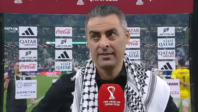 Palestine coach celebrates Arab Cup qualification with political message