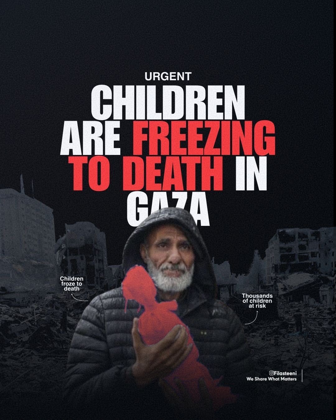 Gaza children freeze to death in flooded tents as aid blocked