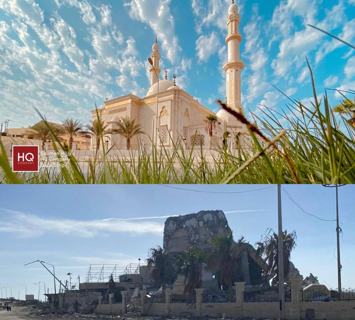 Israeli Occupation Destroys Al-Hasayna Mosque in Gaza Strip