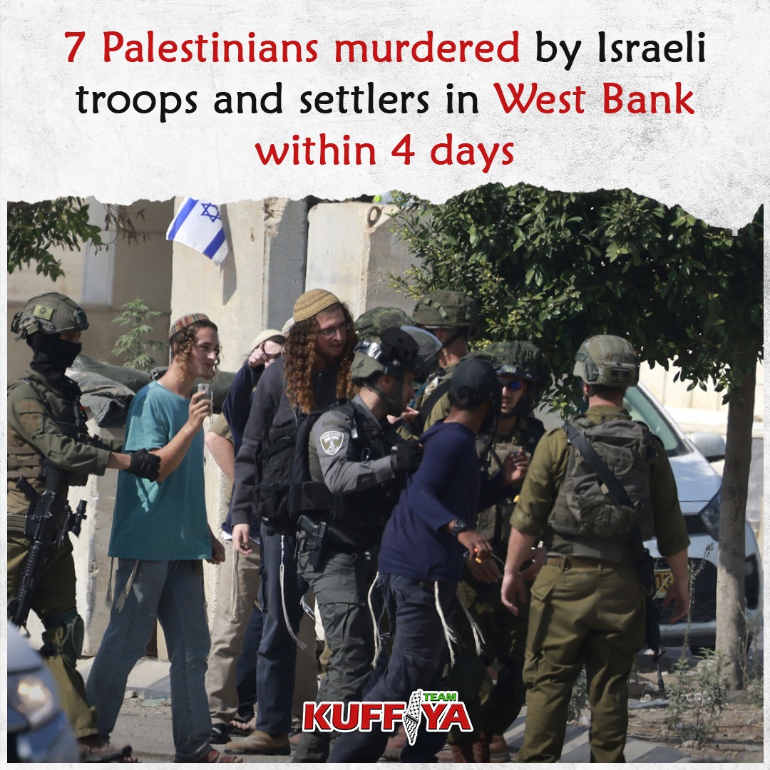 Seven Palestinians killed in West Bank in four days
