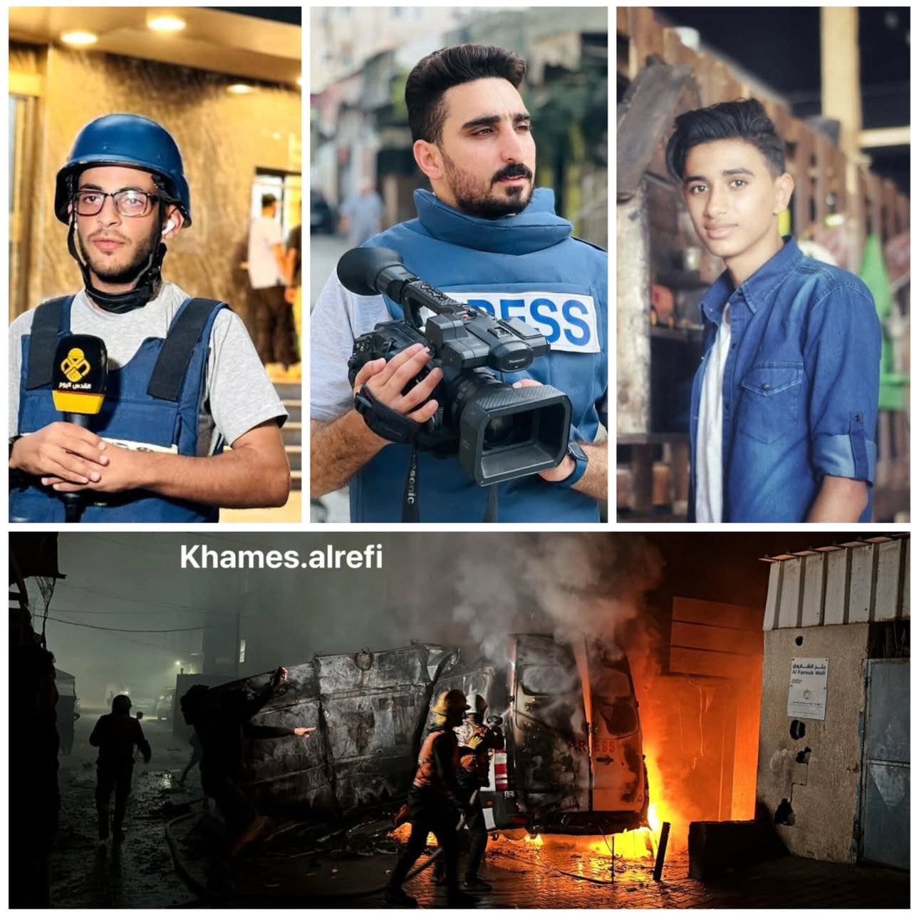 Five Journalists Killed in Israeli Airstrike on Gaza TV Car