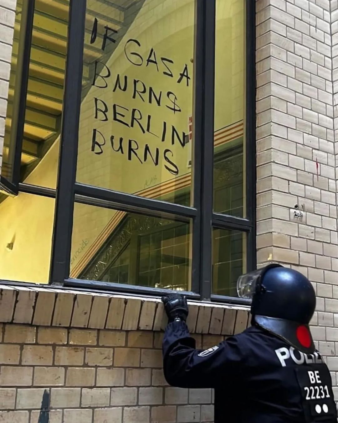 Gaza Solidarity Protest at Humboldt University Berlin