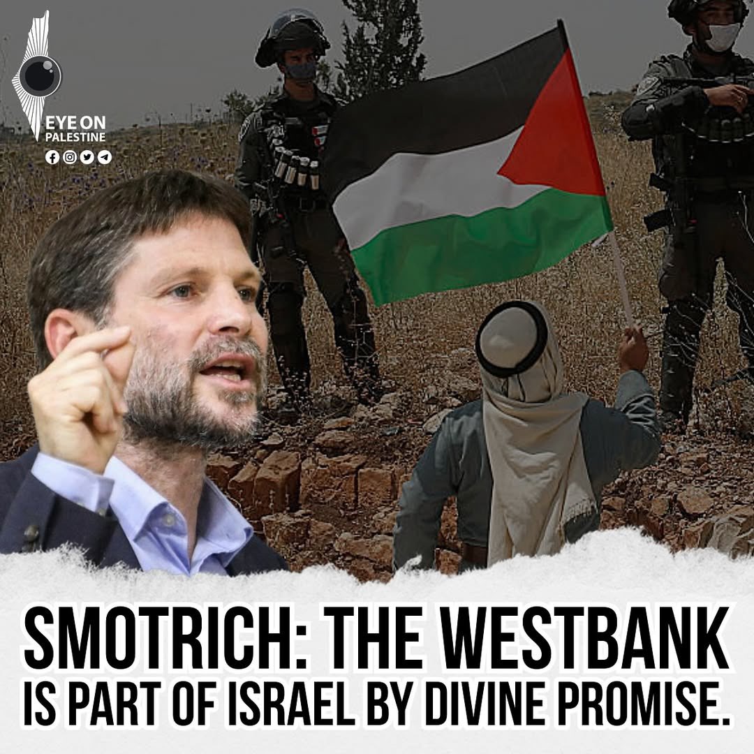 Smotrich Claims West Bank Part of Israel by Divine Promise