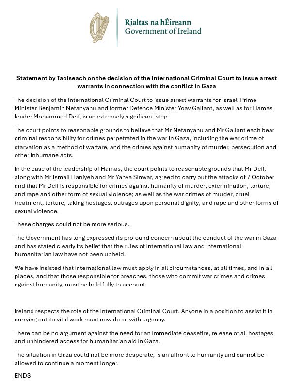 Ireland Calls for Urgent Support to International Criminal Court