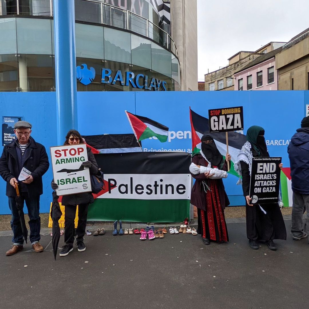 Leicester PSC Boycott Barclays Over Israeli Arms Investment