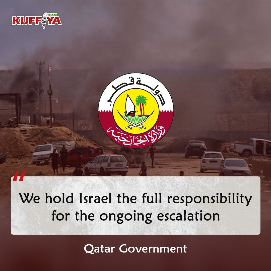 Qatar Holds Israel Responsible for Palestine Escalation