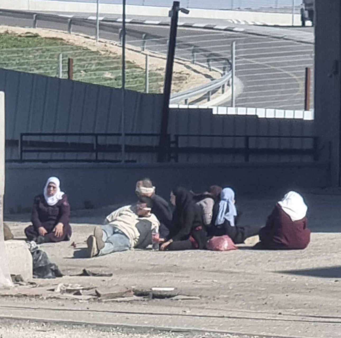 Palestinian family held by Israeli forces at Huwara checkpoint