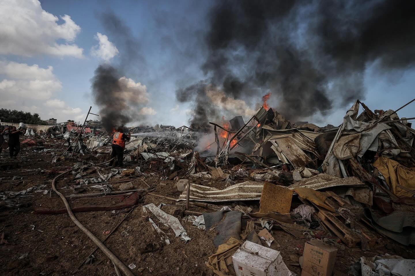 Israeli forces bomb Gaza displacement camp, destroying 200 families’ shelter