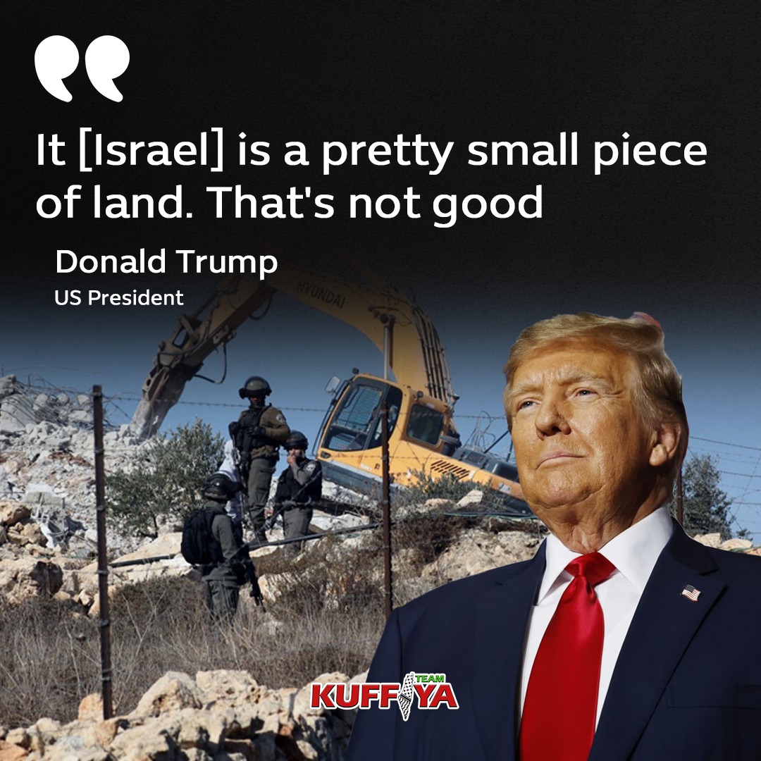 Trump Comments on Israel Land Size, West Bank Annexation